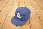 Vintage 1990s Labatt Blue Ice Snapback Trucker Hat / 90's Graphic Print Beer Cap