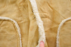 Vintage 1980s Suede Leather Shearling Jacket