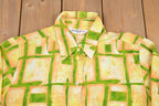 Vintage 1980s Beverly Rose Polyester Button Up Shirt