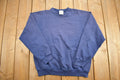 Vintage 1990s Tultex Blank Navy Crewneck Sweatshirt