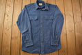 Vintage 1990s Cabela's Legendary Quality Blue Blank Button Up Shirt