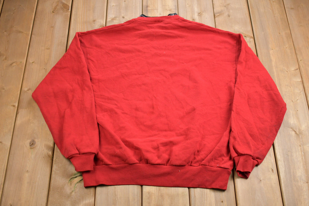 Vintage 1990s Morning Sun Winter Wonderland Double Collar Crewneck