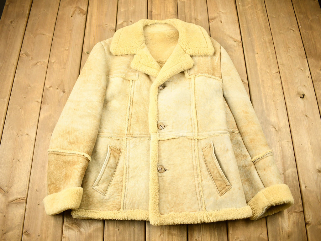 Vintage 1980s Sears The Mens Store Shearling Jacket