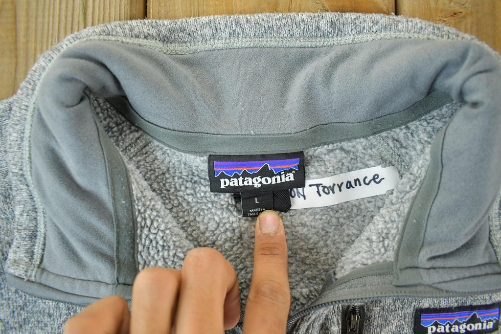 Vintage 2000s Patagonia Quarter Zip Fleece Sweater Men's Large