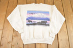 Vintage 1990s Alaska Wilderness Souvenir Crewneck Sweatshirt Men's S