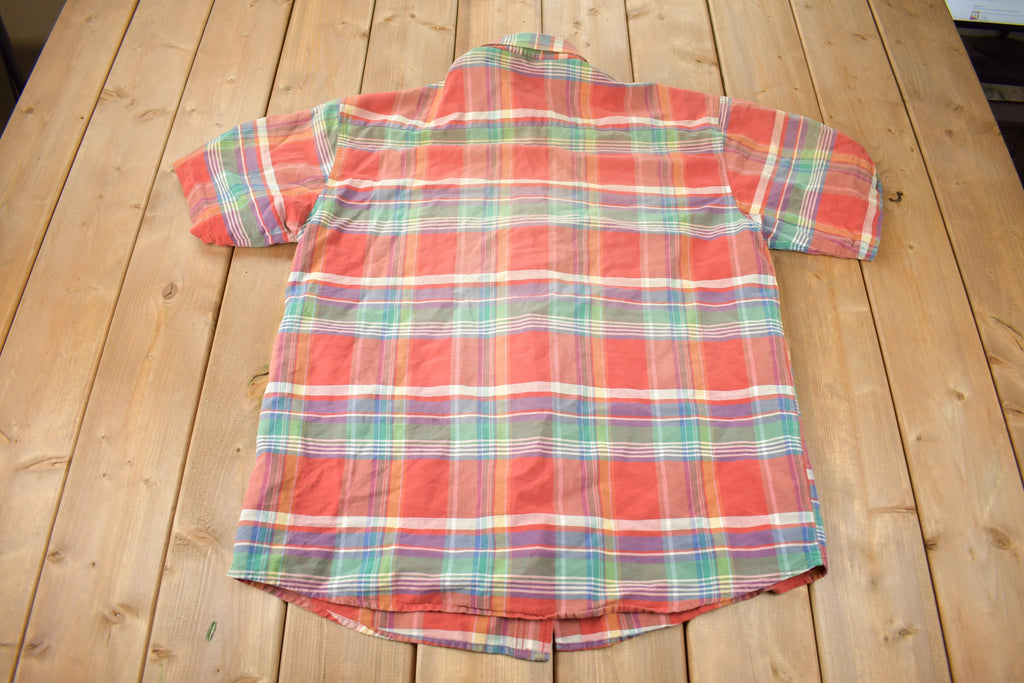 Vintage 1990s Twenty X Short Sleeve Plaid Button Up Shirt