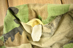 Vintage 1970s Military Button Up Camo Shirt