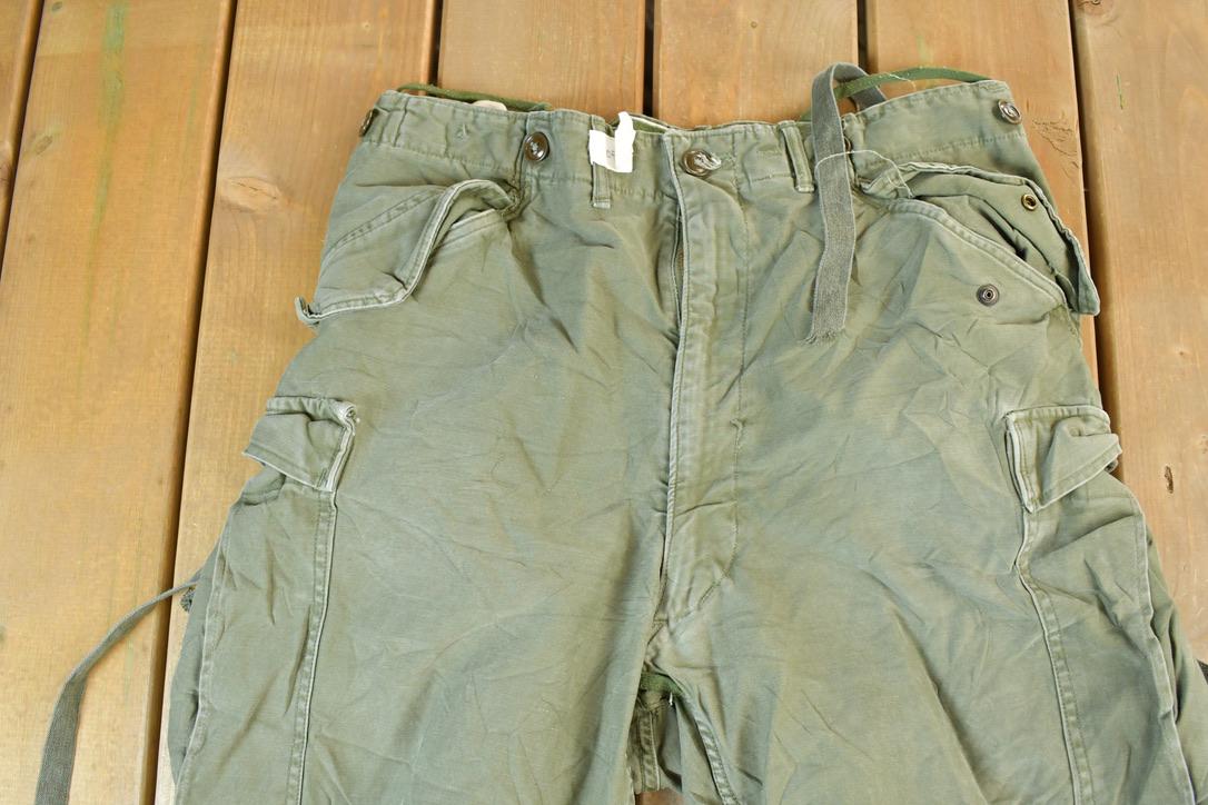 Vintage 1990s Army Green Cargo Pants Size 38 x 24 Made In / Streetwear / Army Pants / Military Pant's / Vintage Cargos