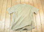 Vintage 90s Carhartt Button Up Shirt - Olive Tan Heavy Cotton Mens L