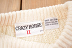 Vintage 1990s Crazy Horse 2 Knitted Crewneck Sweater