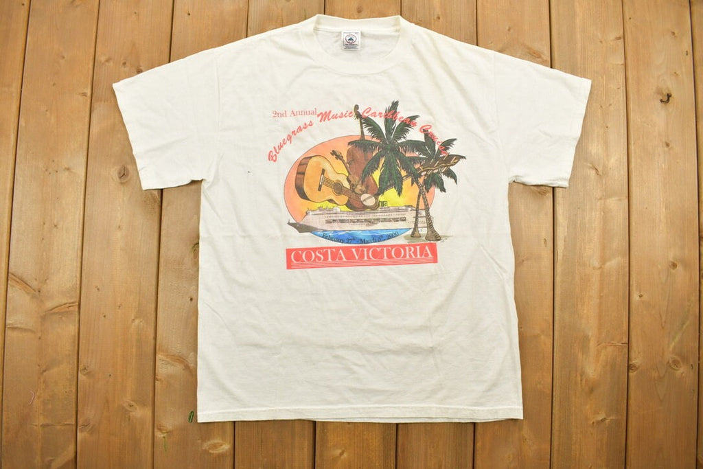Vintage 2000 Blue Grass Costa Victoria Souvenir T Shirt