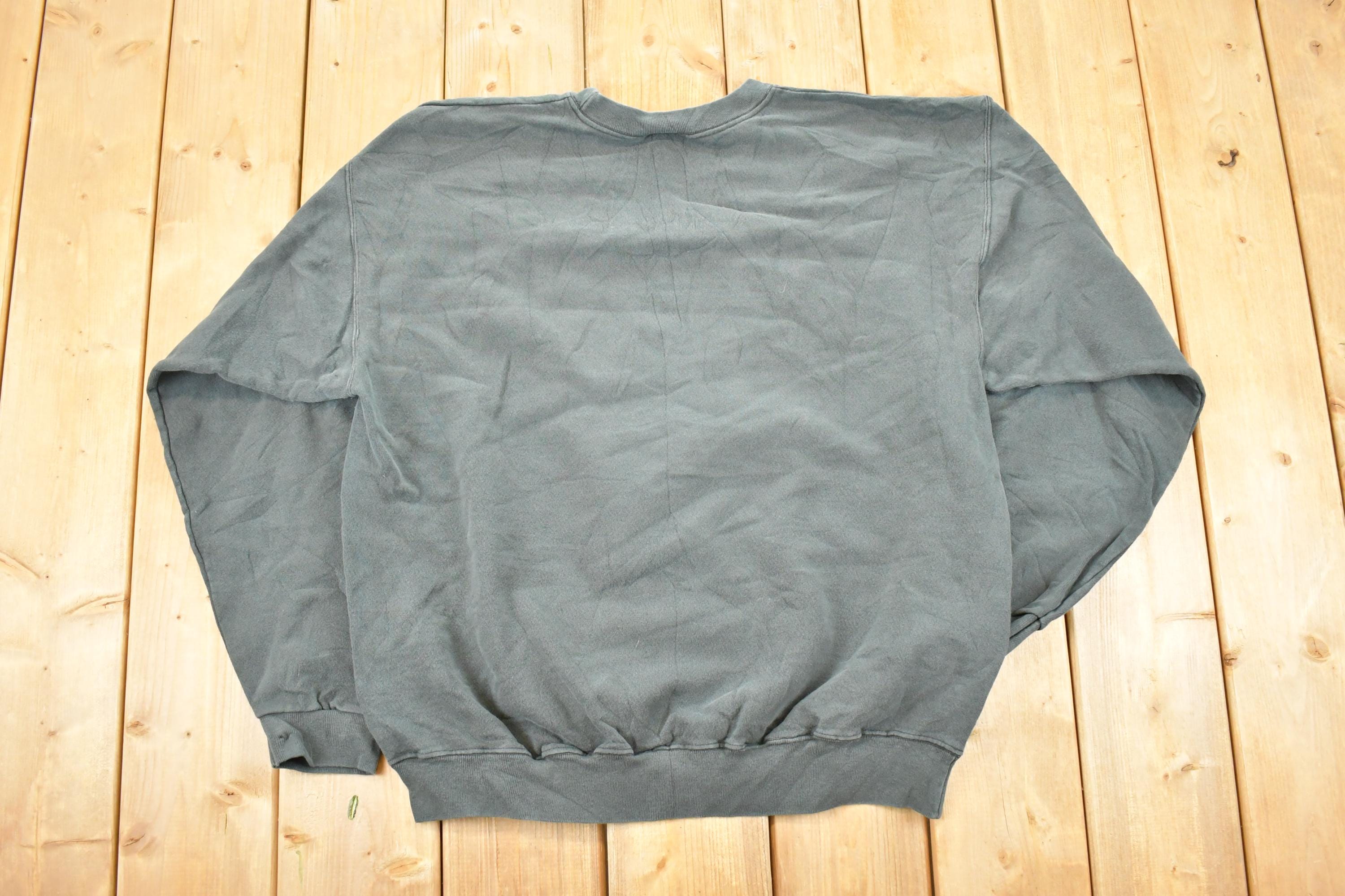 Vintage 1990s Two White Wolf Heavyweight Outdoorsman Crewneck Sweatshirt Men's L