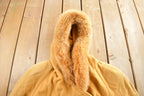 Vintage 1980s Shiff Wool Button Up Long Jacket Made In Canada