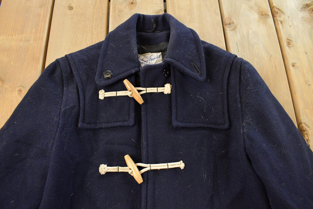 Vintage 1980s Windmill Wool Duffle Coat Men's Medium / 90s Coat / Fish Hooks / Outdoors