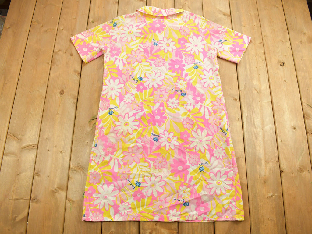Vintage 1980s Floral All Over Pattern Dress