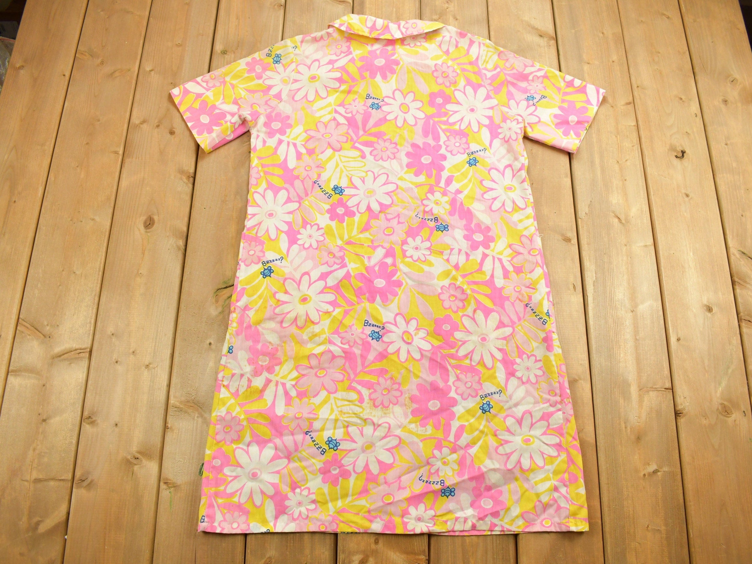 Vintage 1980s Floral All Over Pattern Dress