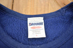 Vintage 1990s Blank Navy Blue Crewneck Sweatshirt
