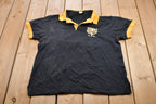 Vintage 1990s Dubai United Air Emirates Graphic Polo Shirt  Embroidered Polo  Streetwear  Retro Style  Short Sleeve Shirt  Made In USA