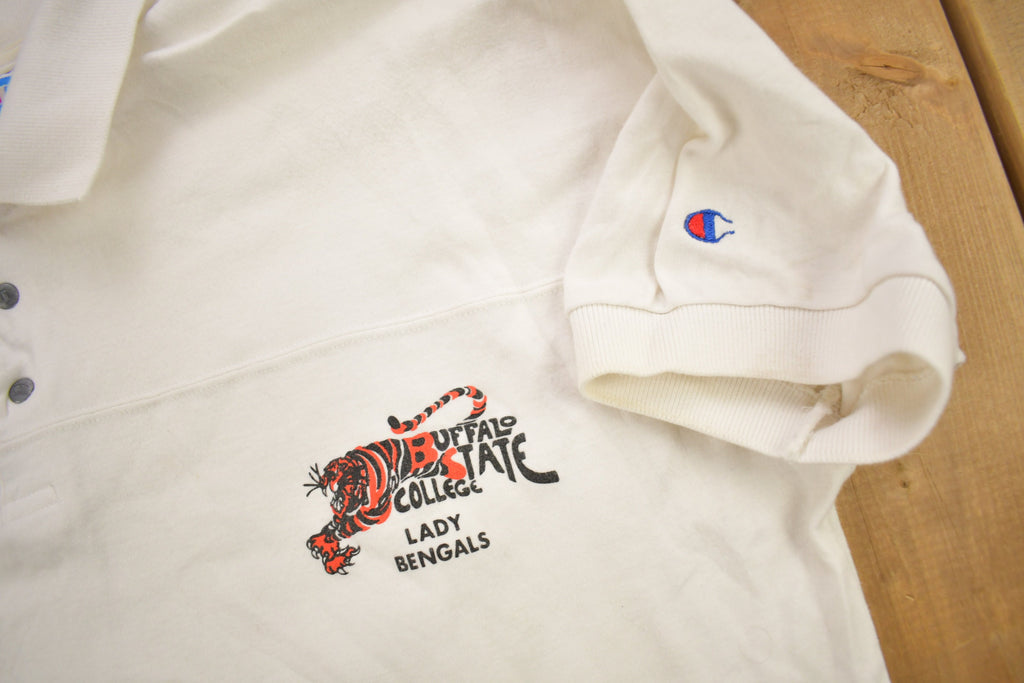Vintage 1990s Buffalo State College Lady Bengal's Collegiate Champion T-Shirt