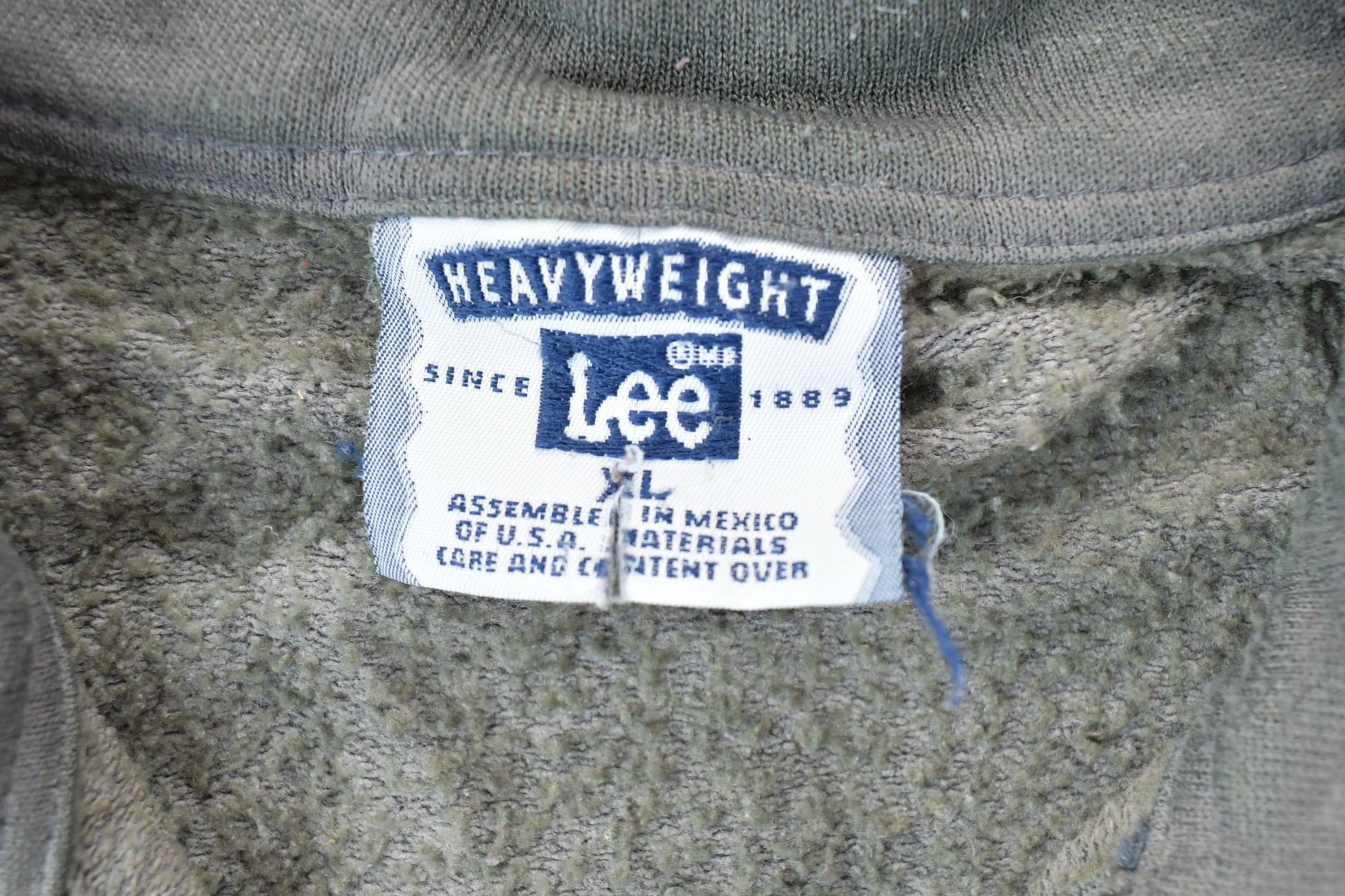 Vintage 1990s Dillon Lee Heavyweight Quarter Zip Mock Neck Sweatshirt / 90s Crewneck / Made In USA / Streetwear