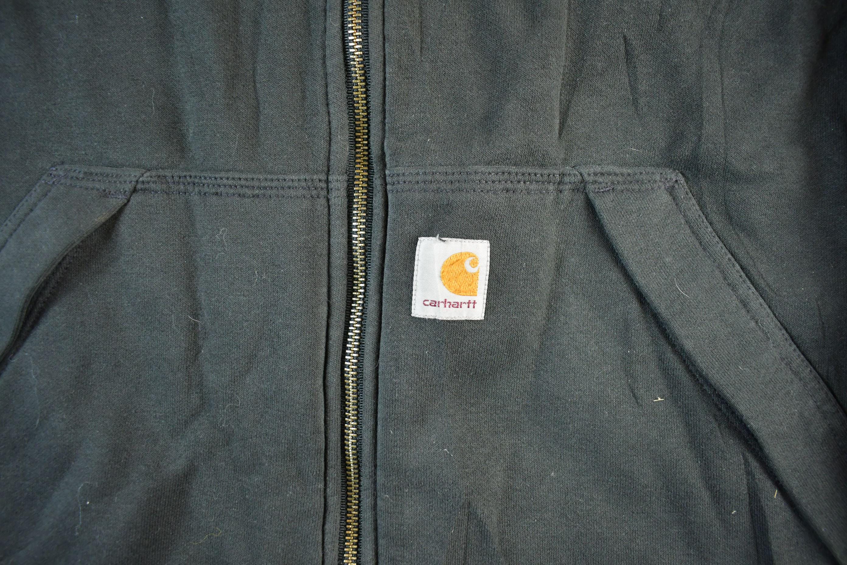 Vintage 2000s Carhartt Full Zip Thermal Lined Hoodie Sweatshirt Men's 2XL