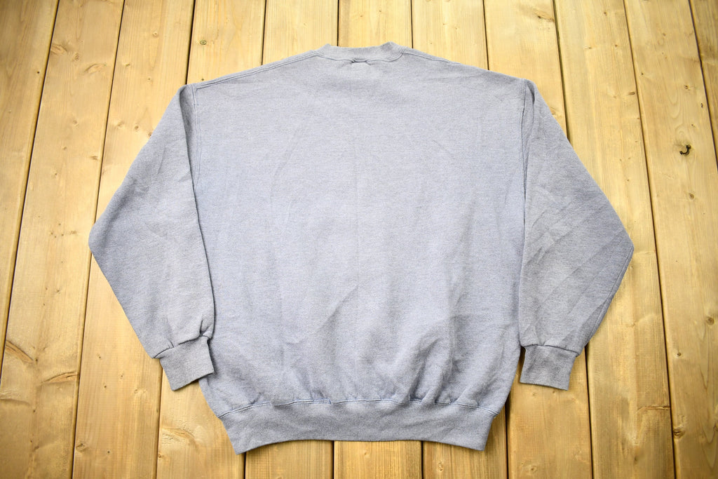 Vintage 1990s Russell Athletics Grey Blank Crewneck Sweatshirt