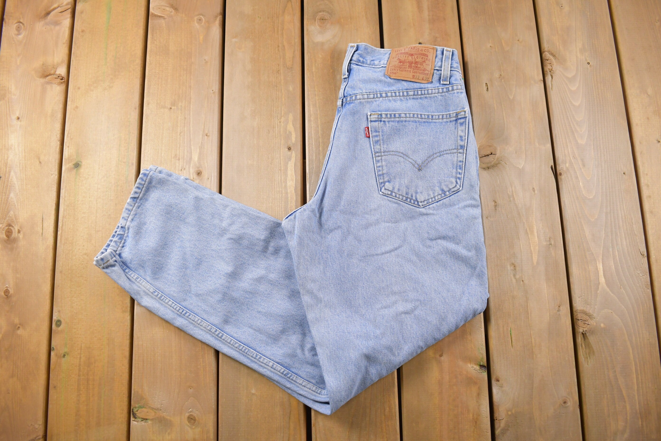 Vintage 1990s Levi's 550 Red Tab Denim Jeans Size 31 x 31 / Vintage Denim / Streetwear / Vintage Denim / Jeans / Made In USA / Vintage Levis