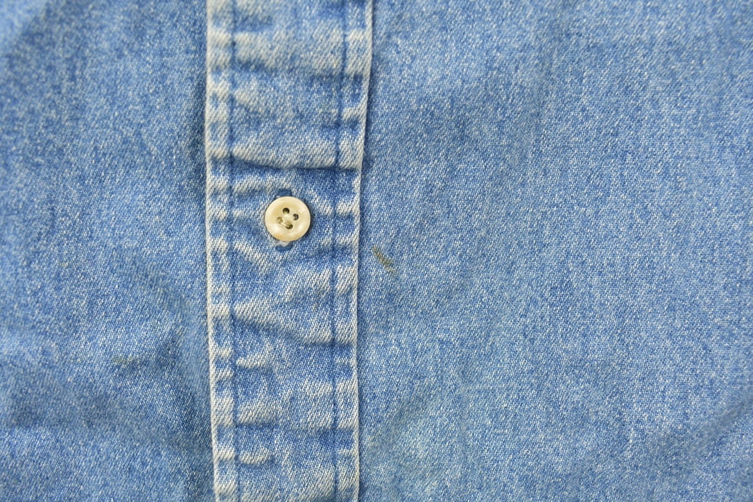 Vintage 1990s Tommy Hilfiger Button Up Denim Shirt