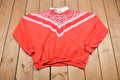 Vintage 1990s Paisley Collared Crewneck Sweatshirt