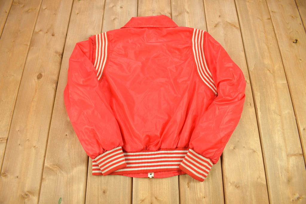 Vintage 1970s Blank Red Water Repellent Windbreaker Jacket