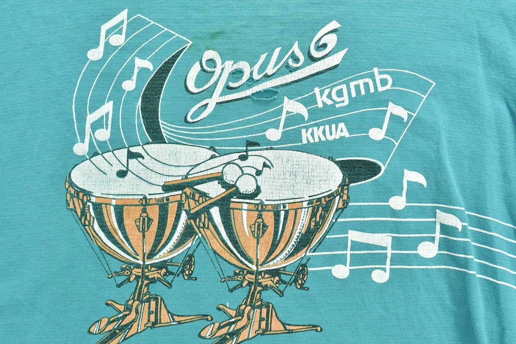 Vintage 1990s Opus 6 Musical Graphic T-Shirt