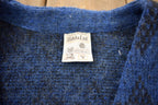 Vintage 1970s Plaid 100% Wool Hilda Ltd Zip Up Cardigan