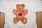 Vintage 1990s Hug Me Teddy Bear Gitano Graphic T Shirt