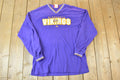Vintage 1990s Minnesota Vikings NFL V Neck Sweatshirt