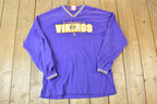 Vintage 1990s Minnesota Vikings NFL V Neck Sweatshirt
