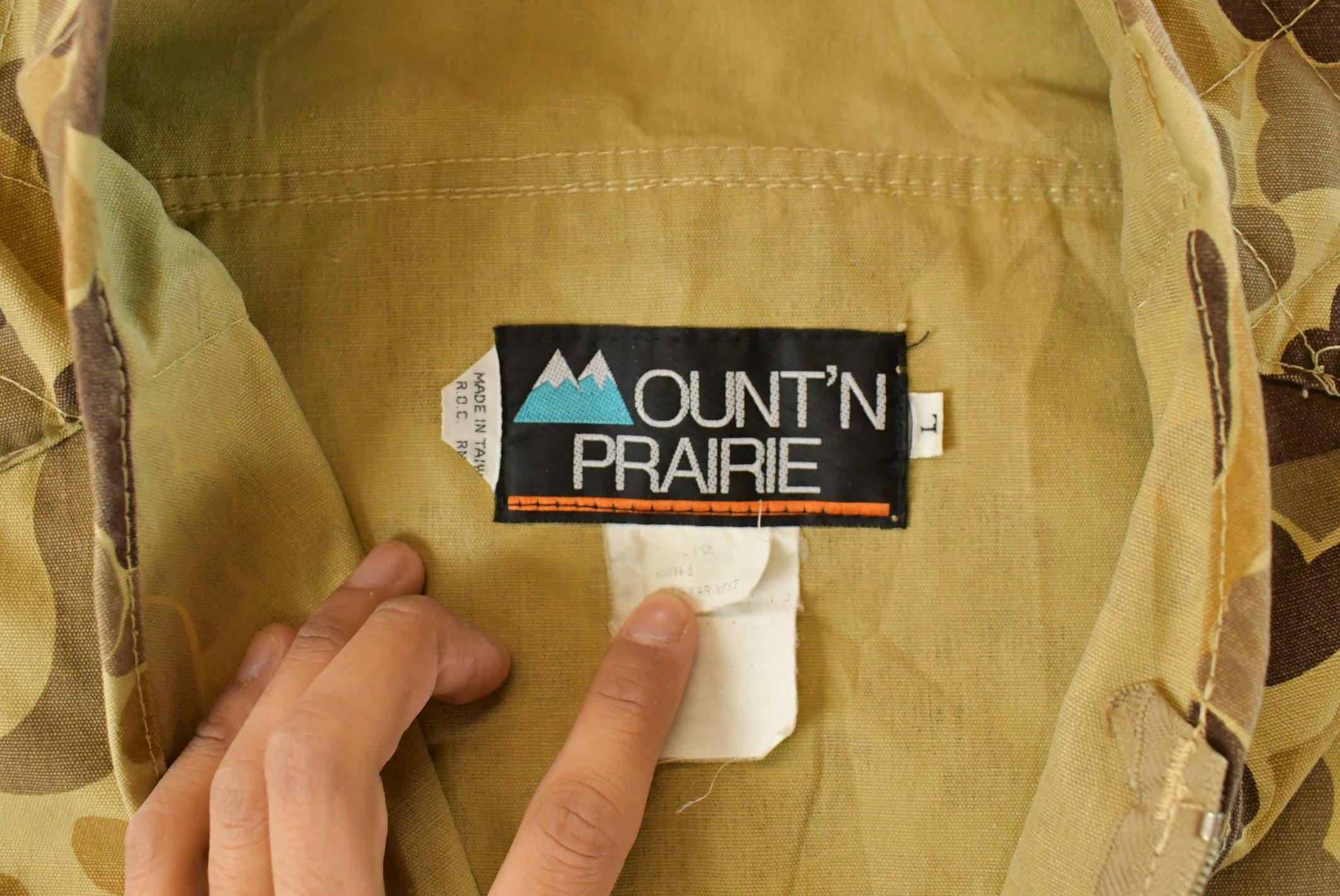 Vintage 1980s Mountain Prarie Camo Hunting Vest Men's Large