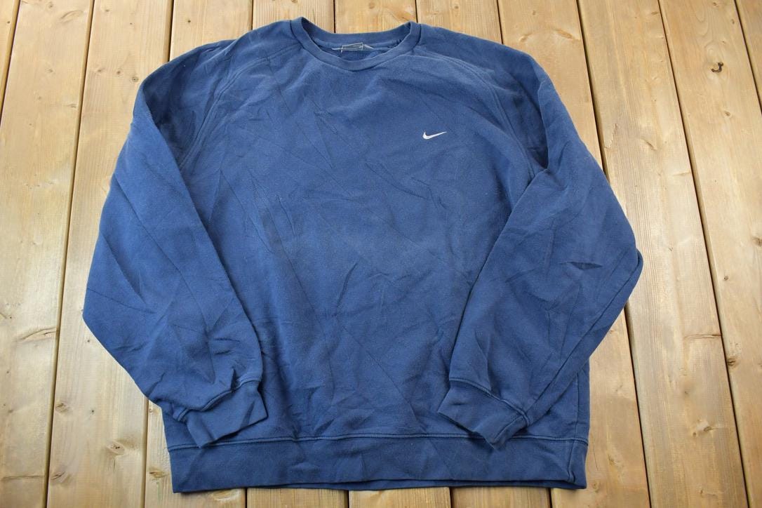 Vintage 1990s Nike Embroidered Mini Swoosh Crewneck Sweatshirt