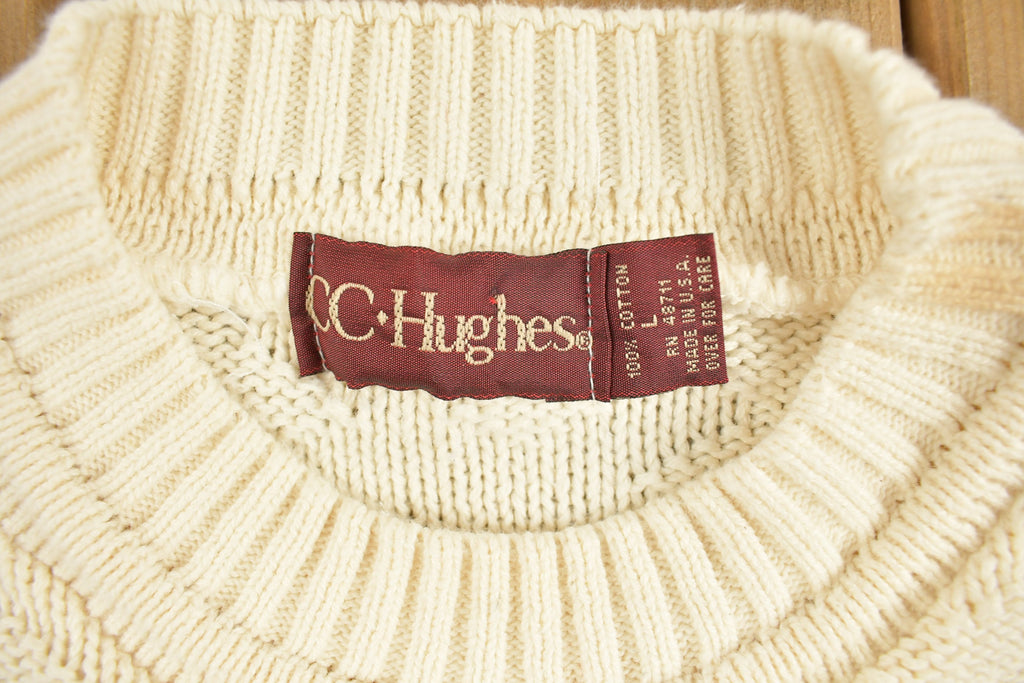 Vintage 1990s CC.Hughes 3D Knit Sweater