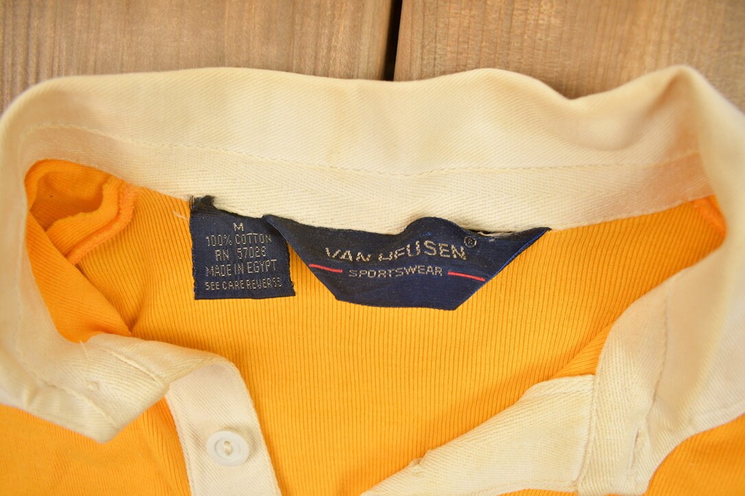 Vintage 1990s Van Helisen Striped Button Up Shirt