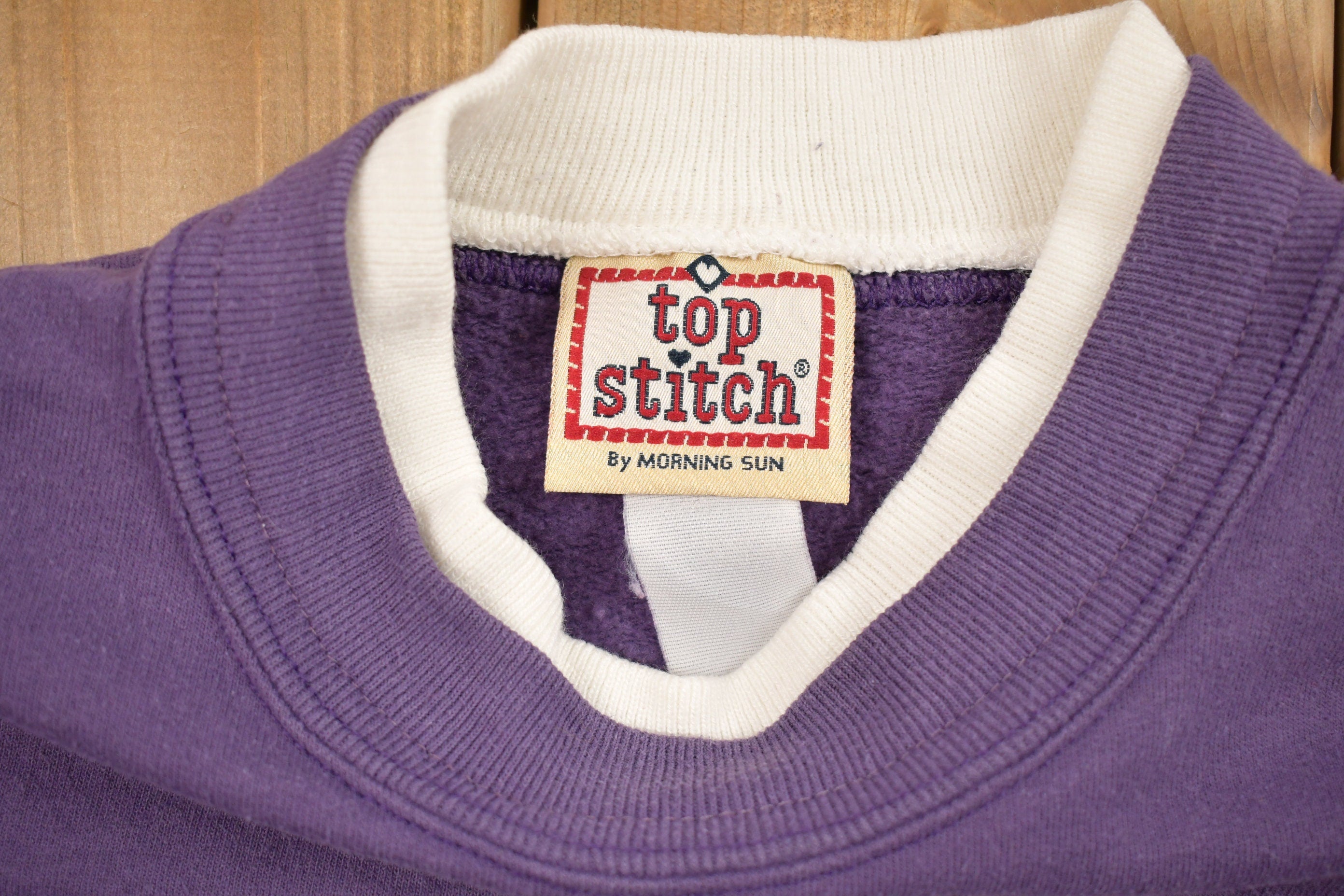 Vintage 1990s Purple Double Collar Christmas Sweater