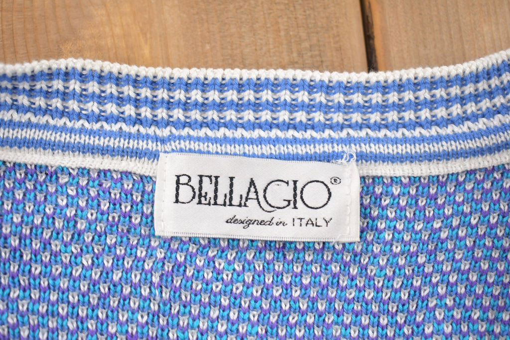 Vintage 1980s Bellagio Deep V Knitted Sweater