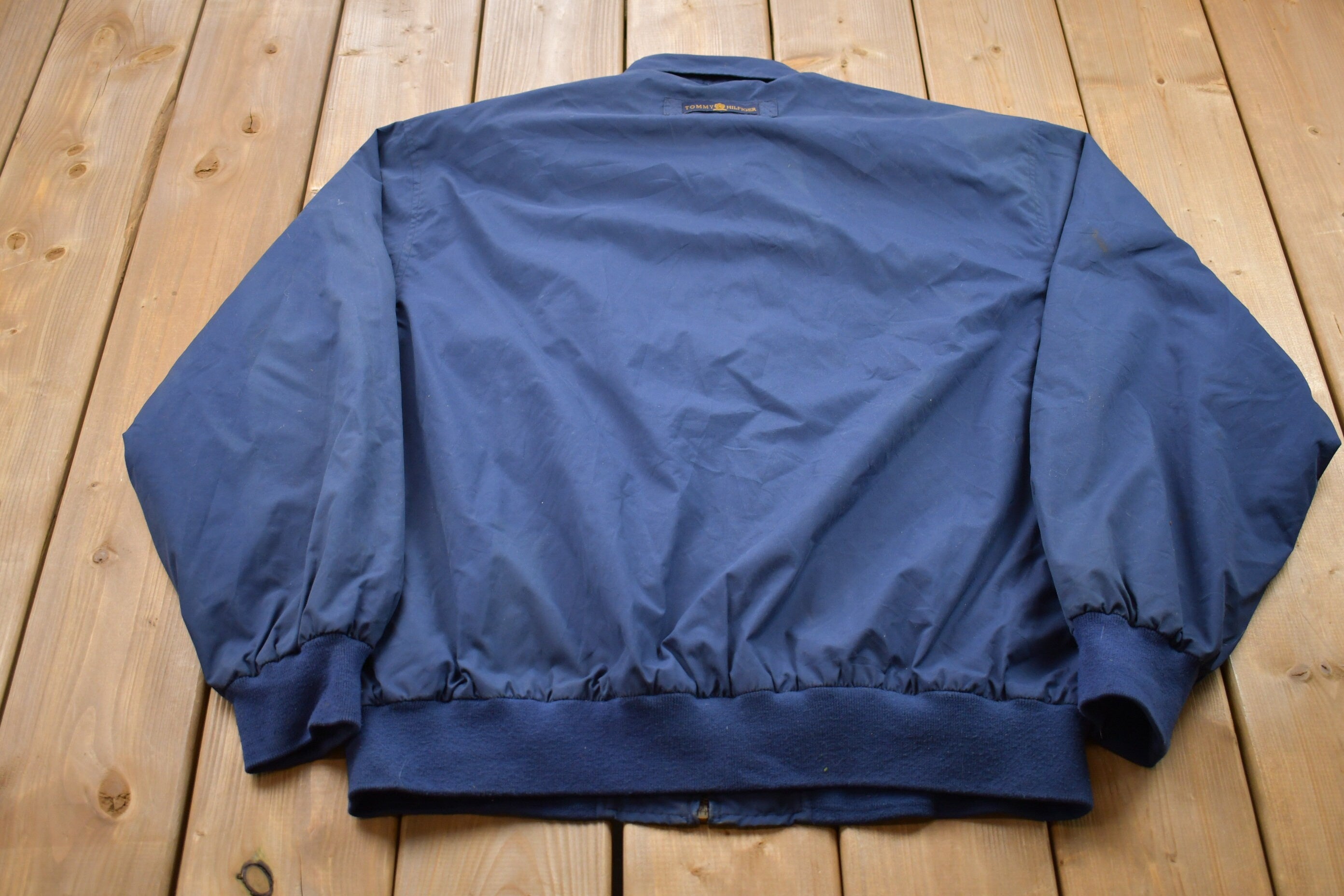 Vintage 1980s Tommy Hilfiger Embroidered Full Zip Golf Jacket