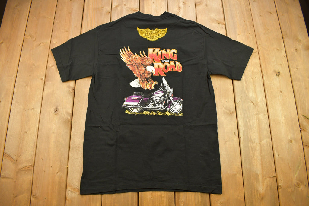 Vintage 1990s Harley Davidson PTO Vallarta Mexico King Of The Road T-Shirt