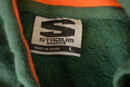 Vintage 1990s Miami Hurricanes Embroidered University Hoodie Sweater Mens L