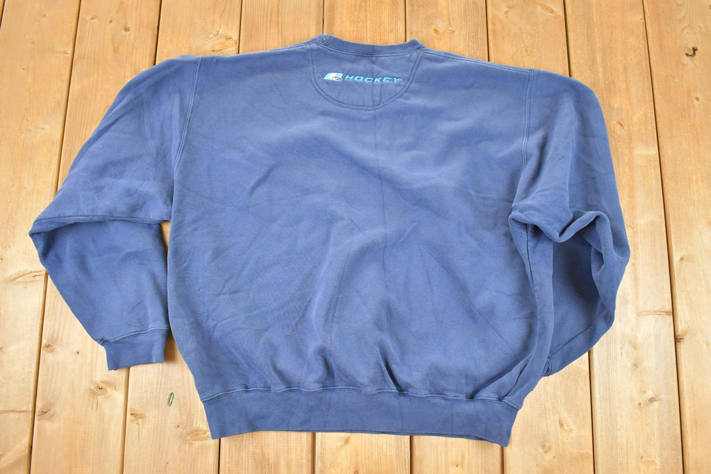Vintage 1990s Nike Hockey NHL Hockey Crewneck Sweatshirt Mens L