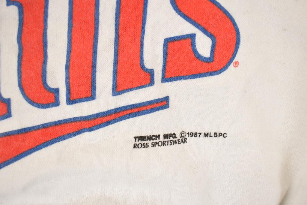 Vintage 1987 Minnesota Twins World Series Graphic Print Crewneck Sweatshirt Men's L