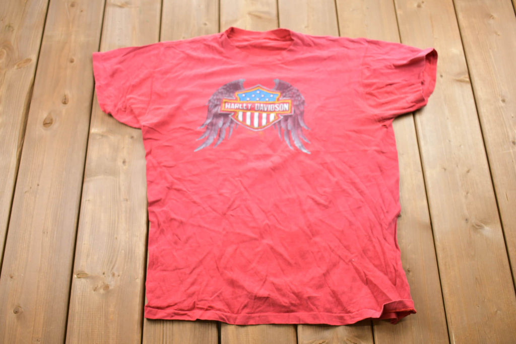 Vintage 1983 Harley Davidson Graphic 3D Emblem T-Shirt