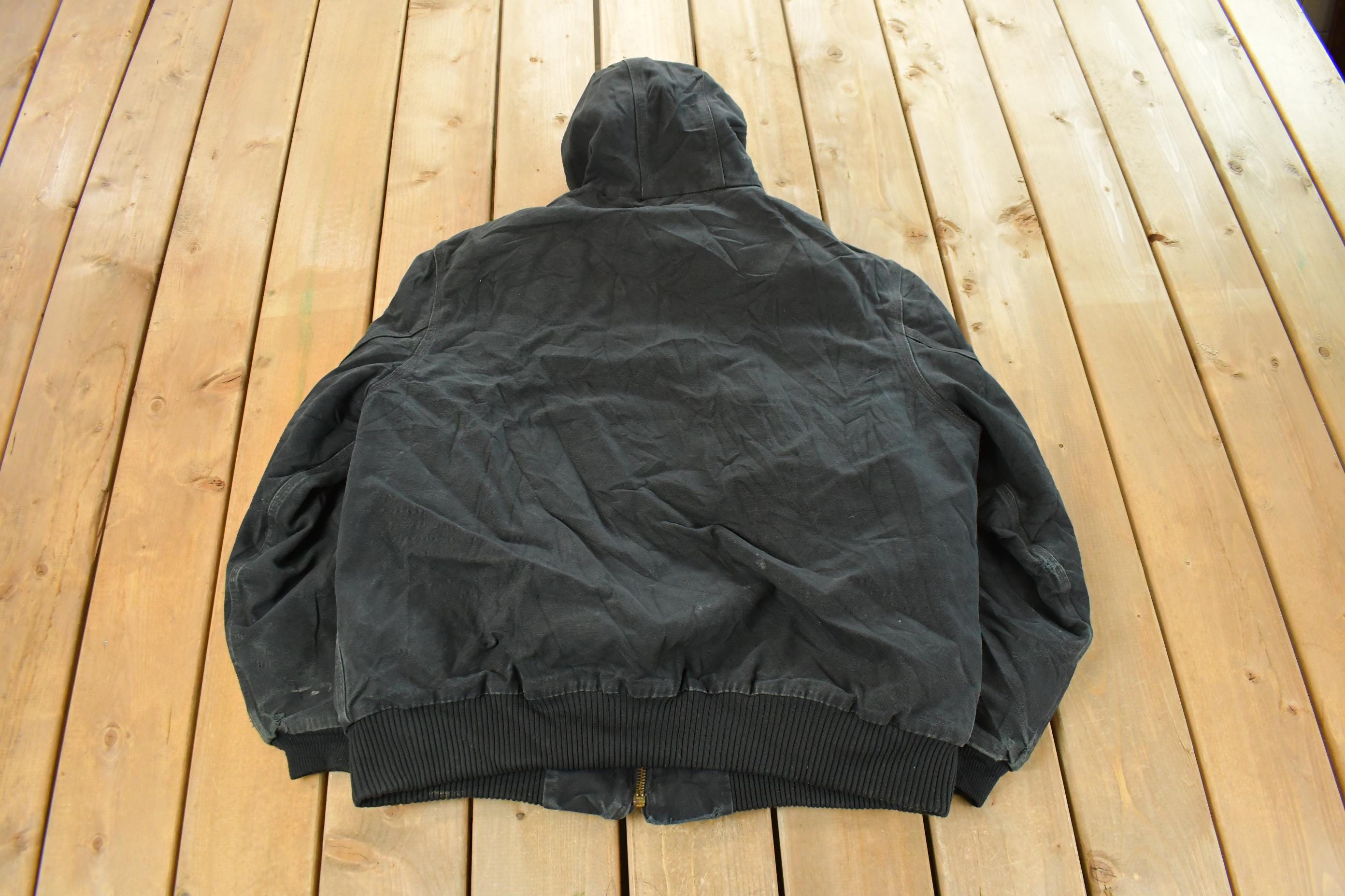 Vintage 1990s Carhartt Distressed Hooded Jacket Men's XL