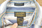 Vintage 1990s Eddie Bauer Striped Button Up Shirt Mens L