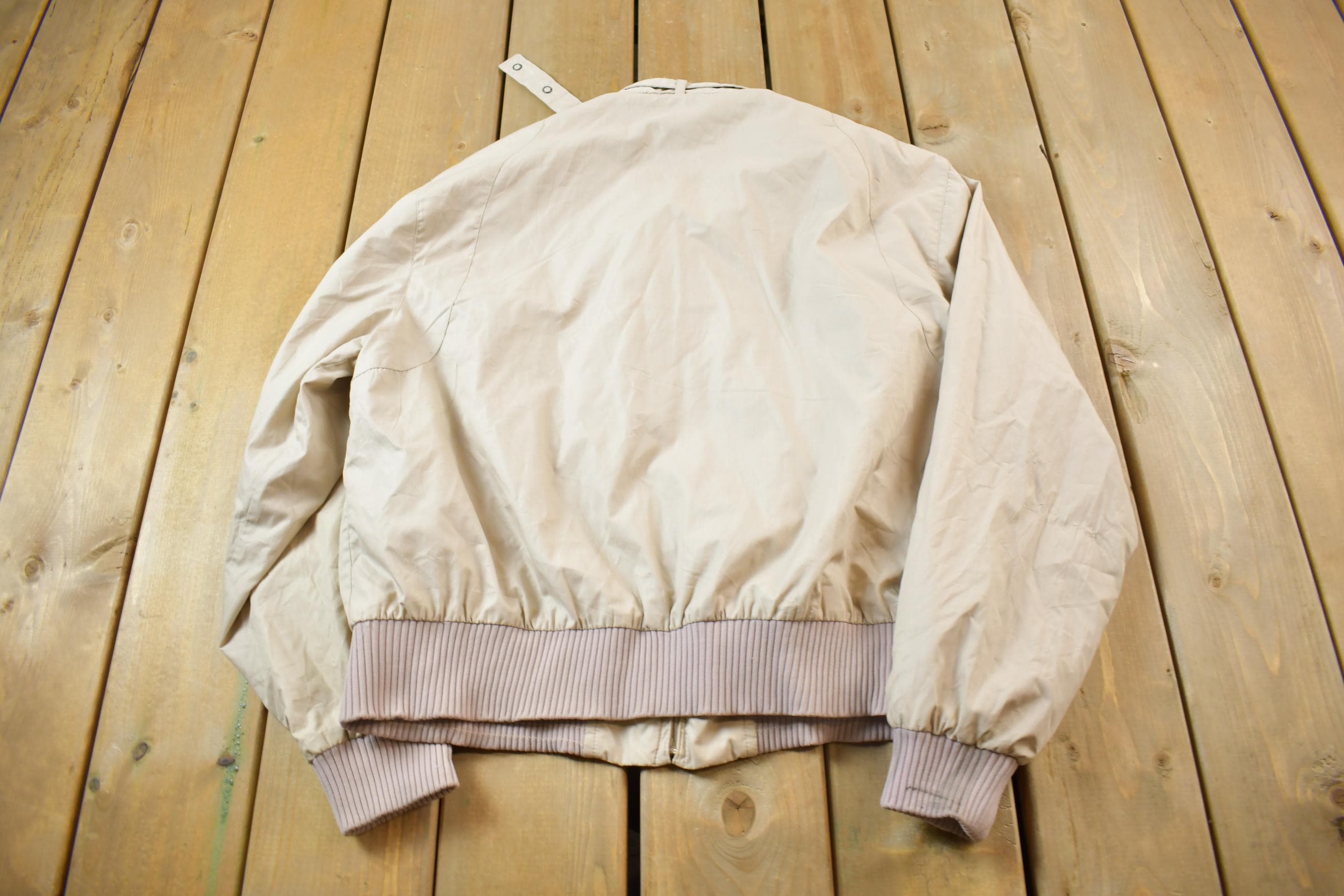Vintage 1980s Esprit Campus Windbreaker Bomber Jacket
